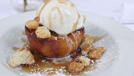 Sage Restaurant- Original Grilled Peach Cobbler